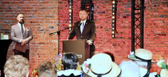 Wicemarszałek Województwa Lubelskiego, Marek Wojciechowski wita uczestników spotkania