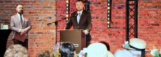 Wicemarszałek Województwa Lubelskiego, Marek Wojciechowski wita uczestników spotkania