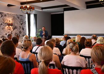 Uczestnicy spotkania pod nazwą Plan Strategiczny dla Wspólnej Polityki Rolnej na lata 2023-2027