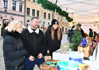 Stoisko wystawiennicze na Jarmarku Bożonarodzeniowym